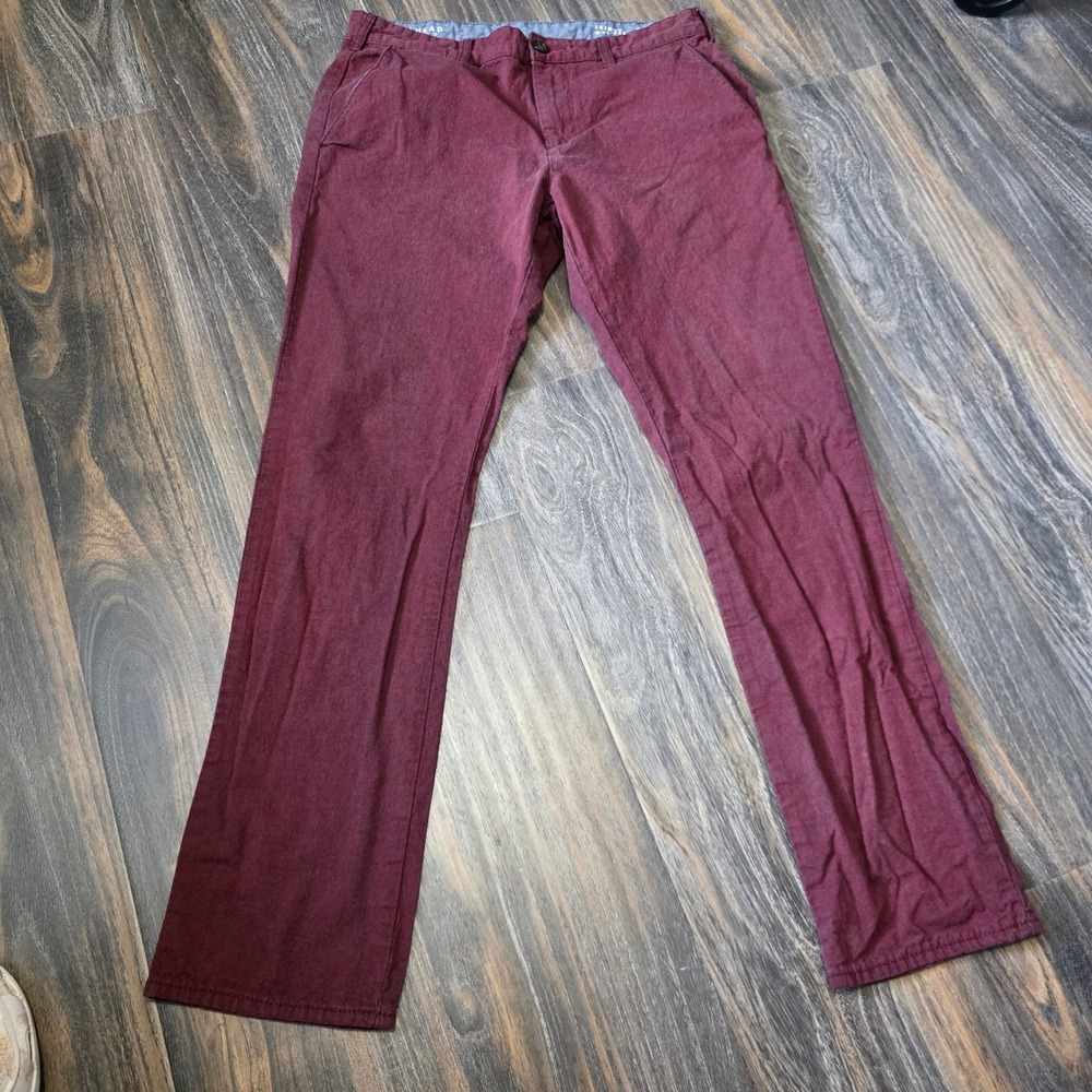 Bullhead Denim Co Mens Skinny Chino Pants Burgundy W31 L32 Maroon PacSun